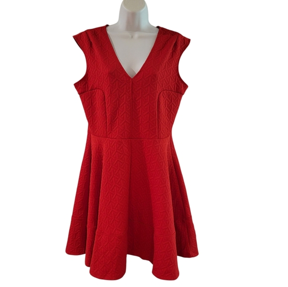 Red Skater Style SHE Dress by Soul Harmony Energy Size Large‎ - Picture 1 of 10